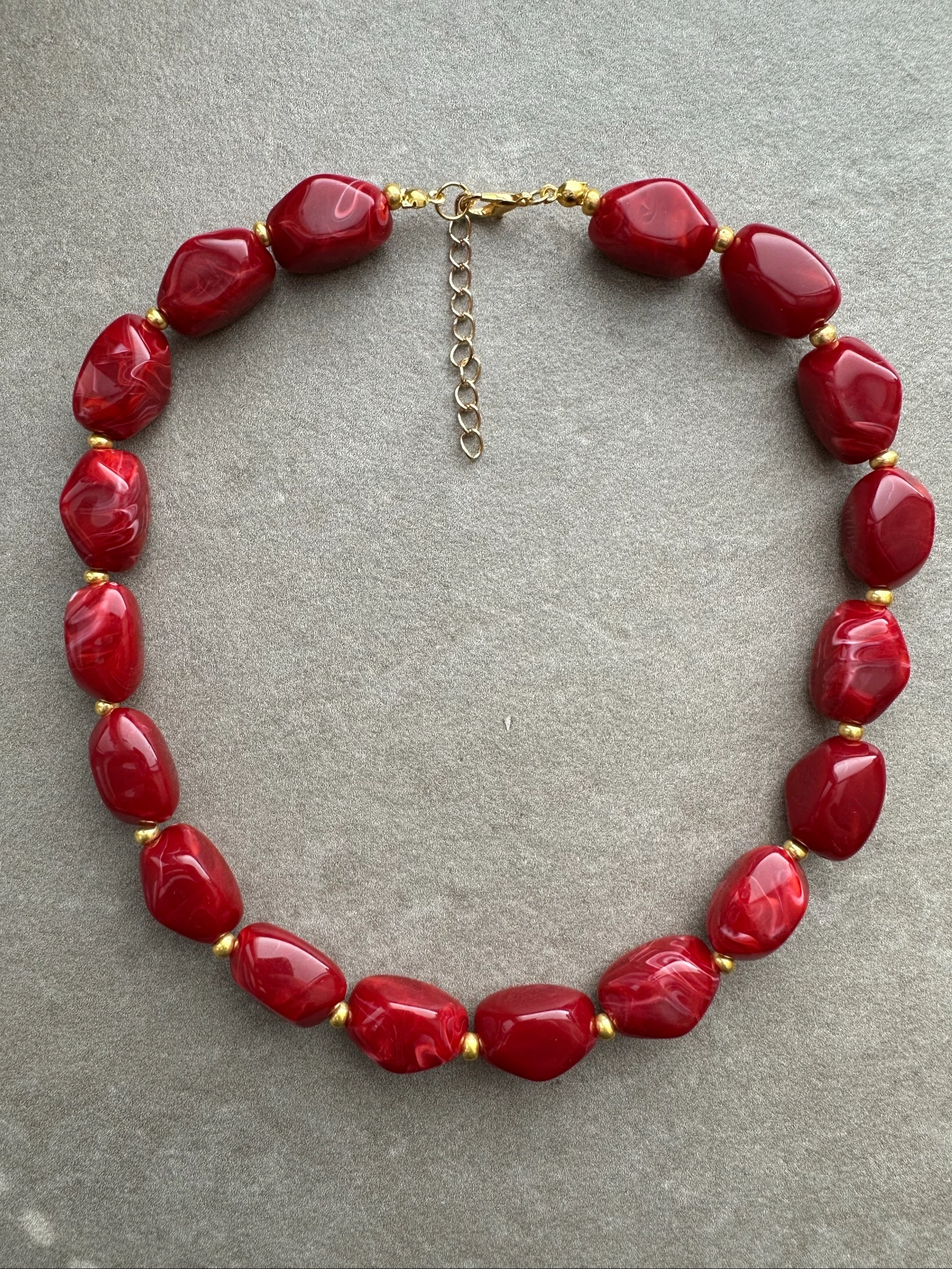 Ketting wijnrood